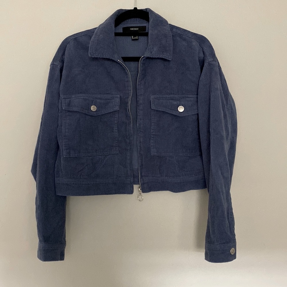 Blue corduroy jacket